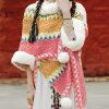 Chal Tibetano de Rayas Multicolores Tibetan Multicolored Striped Shawl