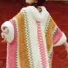 Chal Tibetano de Rayas Multicolores Tibetan Multicolored Striped Shawl