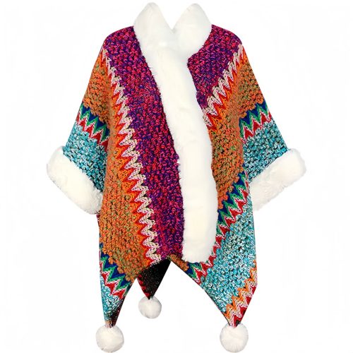 Chal Tibetano de Rayas Multicolores Chal Tibetano de Rayas Multicolores