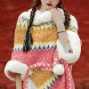 Chal Tibetano de Rayas Multicolores Tibetan Multicolored Striped Shawl