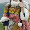 Chal Tibetano de Rayas Multicolores Tibetan Multicolored Striped Shawl