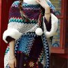 Chal Tibetano de Rayas Multicolores Tibetan Multicolored Striped Shawl