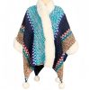 Chal Tibetano de Rayas Multicolores Tibetan Multicolored Striped Shawl