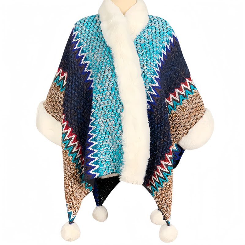 Chal Tibetano de Rayas Multicolores Tibetan Multicolored Striped Shawl