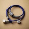 Pulseira Dupla Volta Amuleto Tibetano Om Mani Padme Hum Tibetan Om Mani Padme Hum Amulet Double Wrap Bracelet