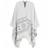 Chale con Motivos Geométricos Tibetanos Tibetan Geometric Pattern Shawl