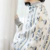 Chale con Motivos Geométricos Tibetanos Tibetan Geometric Pattern Shawl