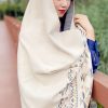 Chale con Motivos Geométricos Tibetanos Tibetan Geometric Pattern Shawl