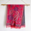 شال زهور البوني من البوليستر التبتي Tibetan Polyester Peony Vine Shawl