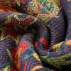 شال زهور البوني من البوليستر التبتي Tibetan Polyester Peony Vine Shawl