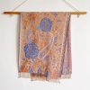 شال زهور البوني من البوليستر التبتي Tibetan Polyester Peony Vine Shawl