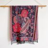 شال زهور البوني من البوليستر التبتي Tibetan Polyester Peony Vine Shawl