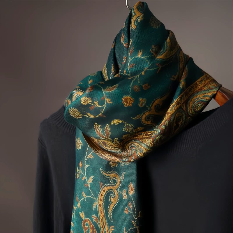 Bufanda de Flor de Marañón de Poliéster Tibetana Tibetan Polyester Cashew Flower Wrap