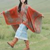 Chale Tibetano con Diseño Sencillo Tibetan Simple Pattern Shawl