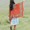 Chale Tibetano con Diseño Sencillo Tibetan Simple Pattern Shawl