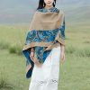 Chale Tibetano con Diseño Sencillo Tibetan Simple Pattern Shawl