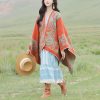 Chale Tibetano con Diseño Sencillo Tibetan Simple Pattern Shawl