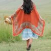 Chale Tibetano con Diseño Sencillo Tibetan Simple Pattern Shawl
