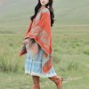 Chale Tibetano con Diseño Sencillo Tibetan Simple Pattern Shawl