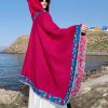 Chaleco con Capucha de Flores Pequeñas Tibetano Tibetan Small Floral Hooded Shawl
