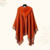 Chaleco con Capucha de Flores Pequeñas Tibetano Tibetan Small Floral Hooded Shawl
