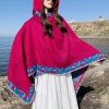 Chaleco con Capucha de Flores Pequeñas Tibetano Tibetan Small Floral Hooded Shawl