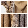 Chaleco con Capucha de Flores Pequeñas Tibetano Tibetan Small Floral Hooded Shawl