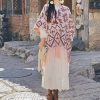Bufanda Envolvente de Rayas Tibetana de Poliéster Tibetan Polyester Striped Shawl Wrap