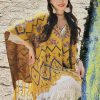 Bufanda Envolvente de Rayas Tibetana de Poliéster Tibetan Polyester Striped Shawl Wrap