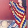 Xale Aconchegante de Viagem com Design de Borlas Tibetanas Tibetan Tassel Design Cozy Travel Shawl