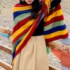 Xale Aconchegante de Viagem com Design de Borlas Tibetanas Tibetan Tassel Design Cozy Travel Shawl