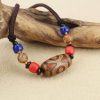 Collar de Protección con Cuenta Dzi de Tres Ojos Tibetana Tibetan Three-Eye Dzi Bead Protection Necklace