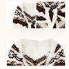 Chal de Borlas con Rayas Triangulares Tibetanas Tibetan Triangular Striped Tassel Shawl