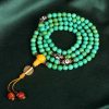 Collar de Mala de Turquesa Tibetana para el Equilibrio Tibetan Turquoise Mala Balance Necklace