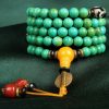 Collar de Mala de Turquesa Tibetana para el Equilibrio Tibetan Turquoise Mala Balance Necklace