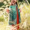 Chale con Estampado de Hojas de Vid Tibetano Tibetan Vine Leaves Pattern Shawl