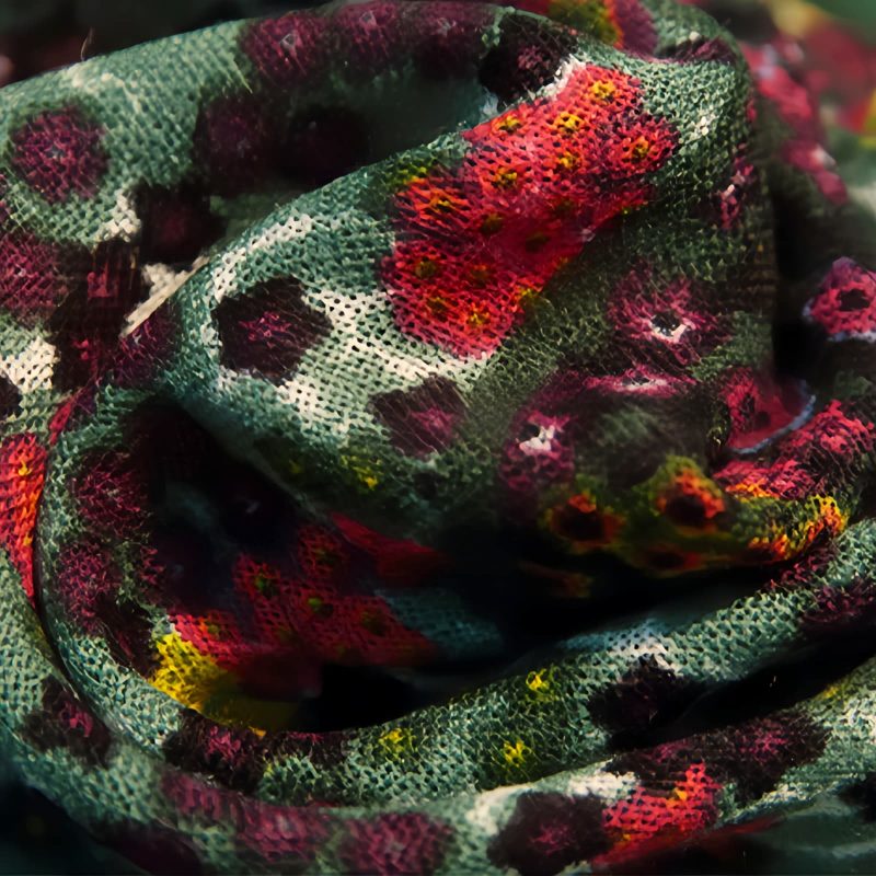 Chal envolvente con estampado floral tibetano vintage Tibetan Vintage Floral Pattern Shawl Wrap