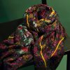 Chal envolvente con estampado floral tibetano vintage Tibetan Vintage Floral Pattern Shawl Wrap