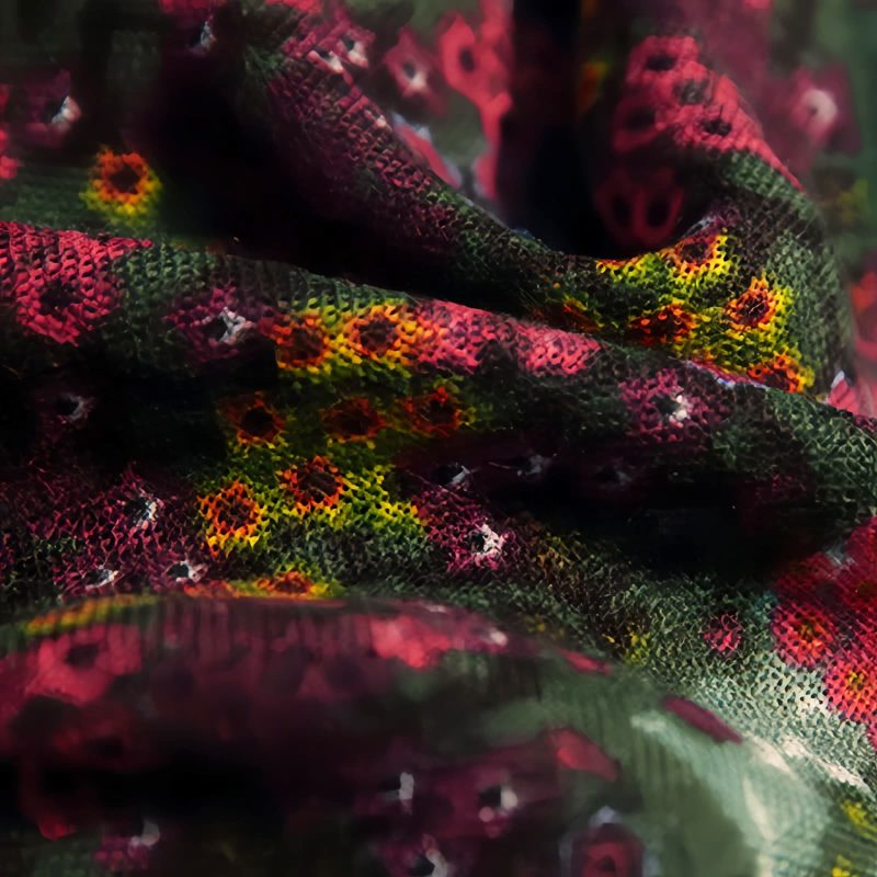 Chal envolvente con estampado floral tibetano vintage Tibetan Vintage Floral Pattern Shawl Wrap
