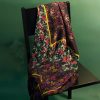 Chal envolvente con estampado floral tibetano vintage Tibetan Vintage Floral Pattern Shawl Wrap