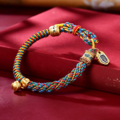 Pulsera amuleto de la Diosa de la Riqueza Zakiram tibetana Pulsera amuleto de la Diosa de la Riqueza Zakiram tibetana