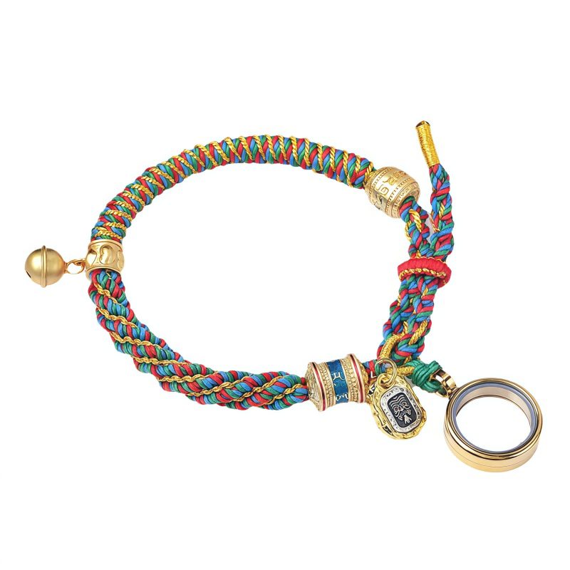 Pulsera amuleto de la Diosa de la Riqueza Zakiram tibetana Tibetan Zakiram Goddess of Wealth Amulet Bracelet