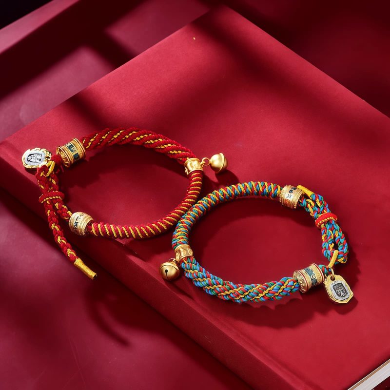 Pulsera amuleto de la Diosa de la Riqueza Zakiram tibetana Tibetan Zakiram Goddess of Wealth Amulet Bracelet
