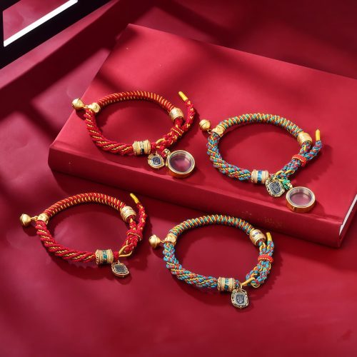 Pulsera amuleto de la Diosa de la Riqueza Zakiram tibetana Pulsera amuleto de la Diosa de la Riqueza Zakiram tibetana