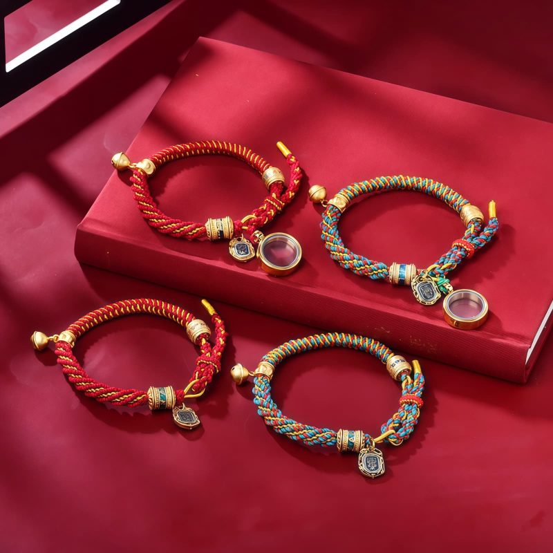 Pulsera amuleto de la Diosa de la Riqueza Zakiram tibetana Tibetan Zakiram Goddess of Wealth Amulet Bracelet
