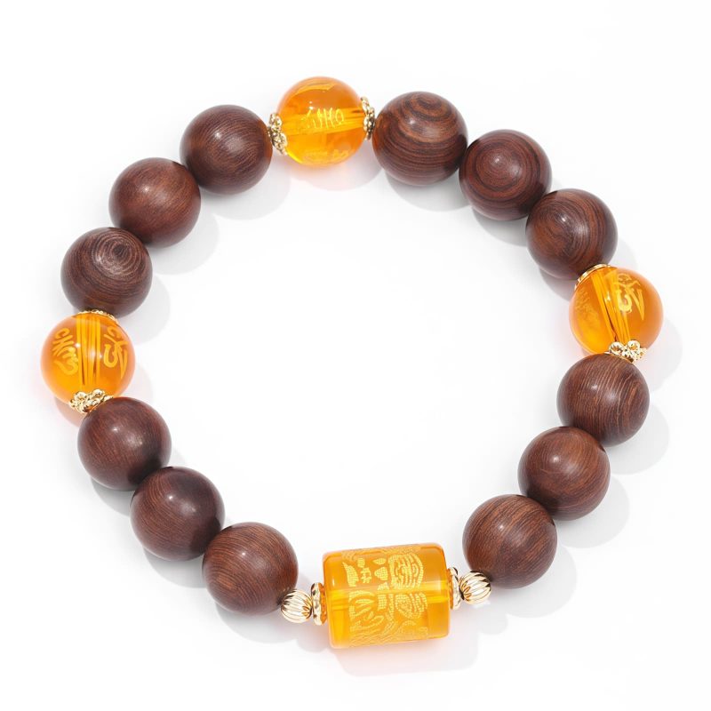 Pulsera Tibetana de Madera Zhennan Om Mani Padme Hum Tibetan Zhennan Wood Om Mani Padme Hum Bracelet
