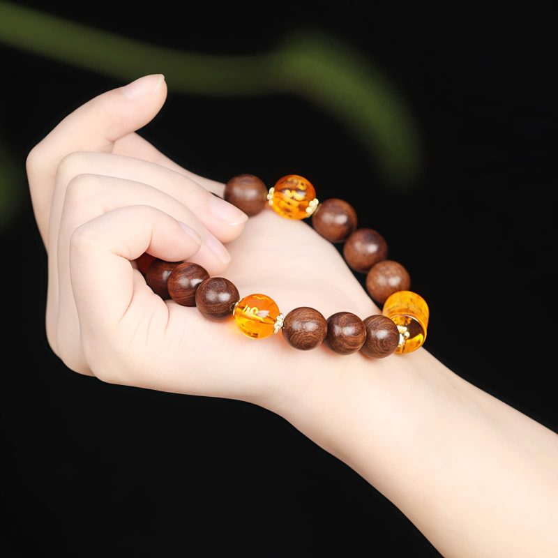 Pulsera Tibetana de Madera Zhennan Om Mani Padme Hum Tibetan Zhennan Wood Om Mani Padme Hum Bracelet