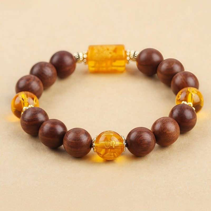 Pulsera Tibetana de Madera Zhennan Om Mani Padme Hum Tibetan Zhennan Wood Om Mani Padme Hum Bracelet