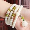 Gelang Harmoni Bodhi Jade Putih White Jade Bodhi Harmony Bracelet