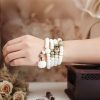 Gelang Harmoni Bodhi Jade Putih White Jade Bodhi Harmony Bracelet